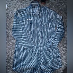 men’s wrangler button down long sleeve